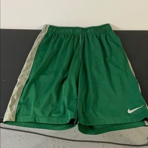 Nike green dry fit shorts